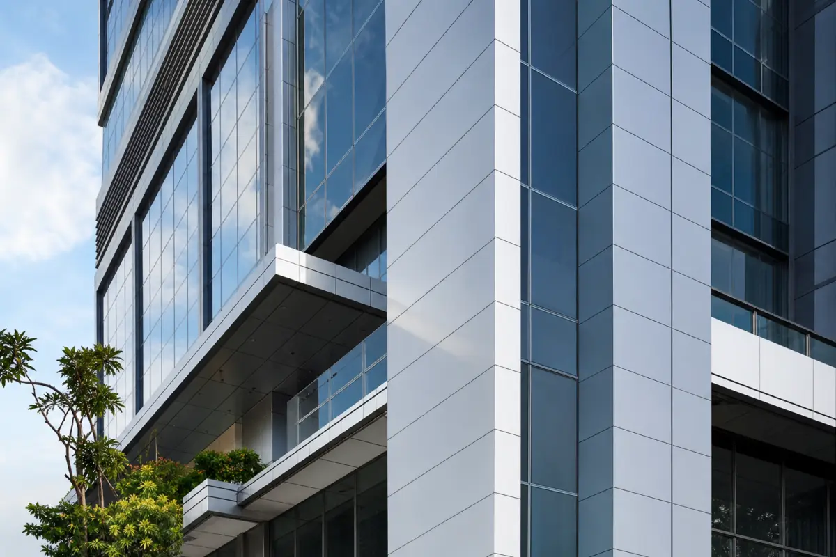 ACP, curtain wall & aluminium-kaca